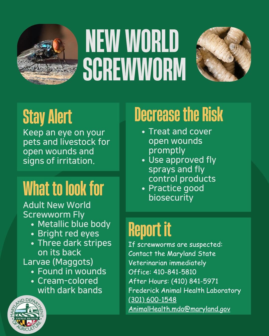 New World Screwworm Information